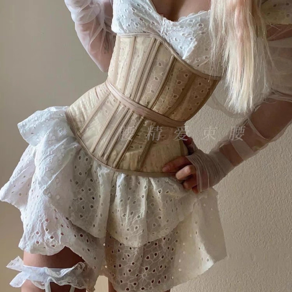 BNWOT Nude Mesh Corset Shapewear